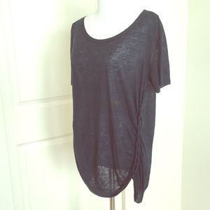 Theory braided linen shirt